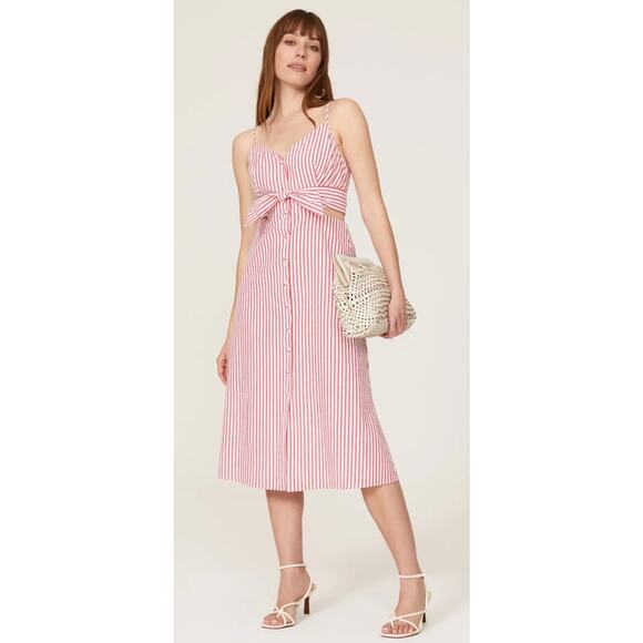 Jason Wu x RTR Red Stripe Tie Dress 12 - Picture 1 of 12